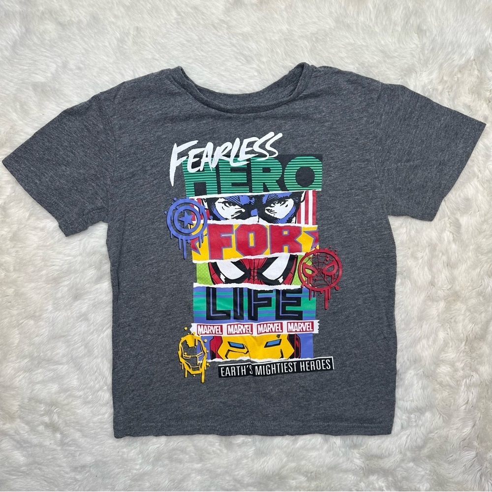 Marvel T-Shirt Graphic Grey Size XS